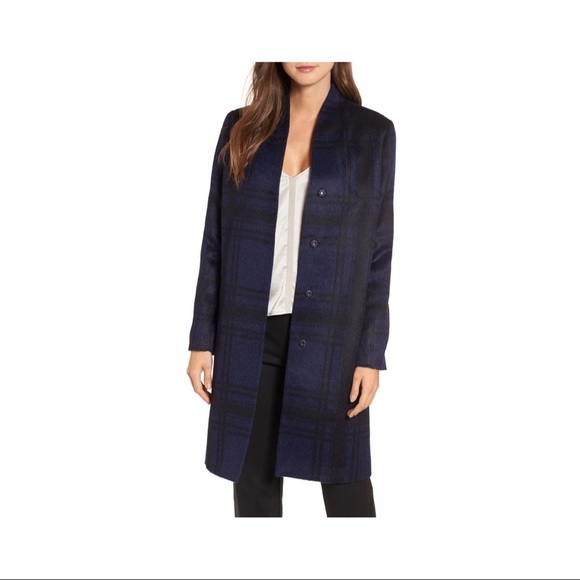 Eileen Fisher Jackets & Blazers - HP 💓💓Eileen Fisher Plaid Alpaca Coat